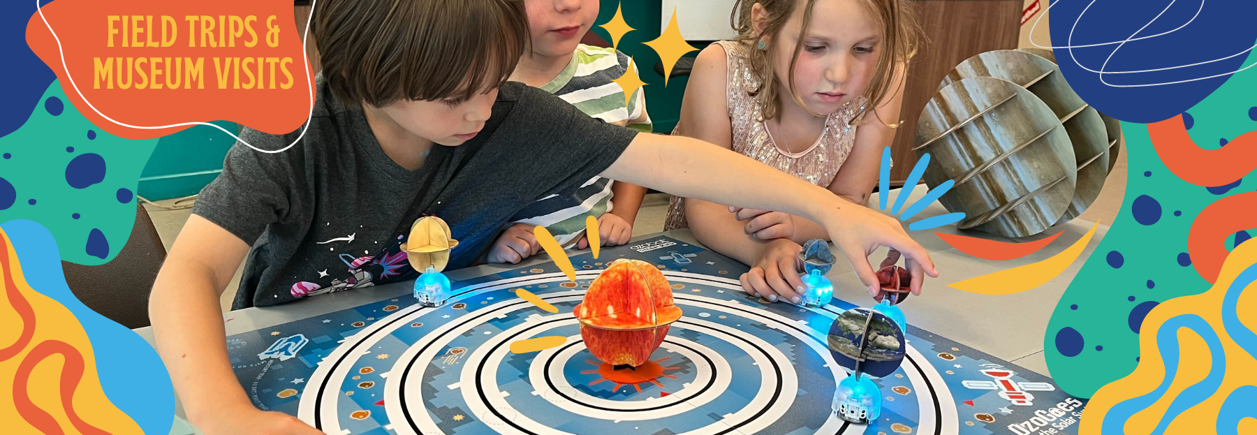 Summer Camp and Field trip activity using our Ozobots to model the solar system