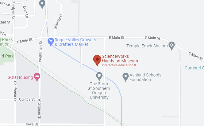 Map of ScienceWorks location