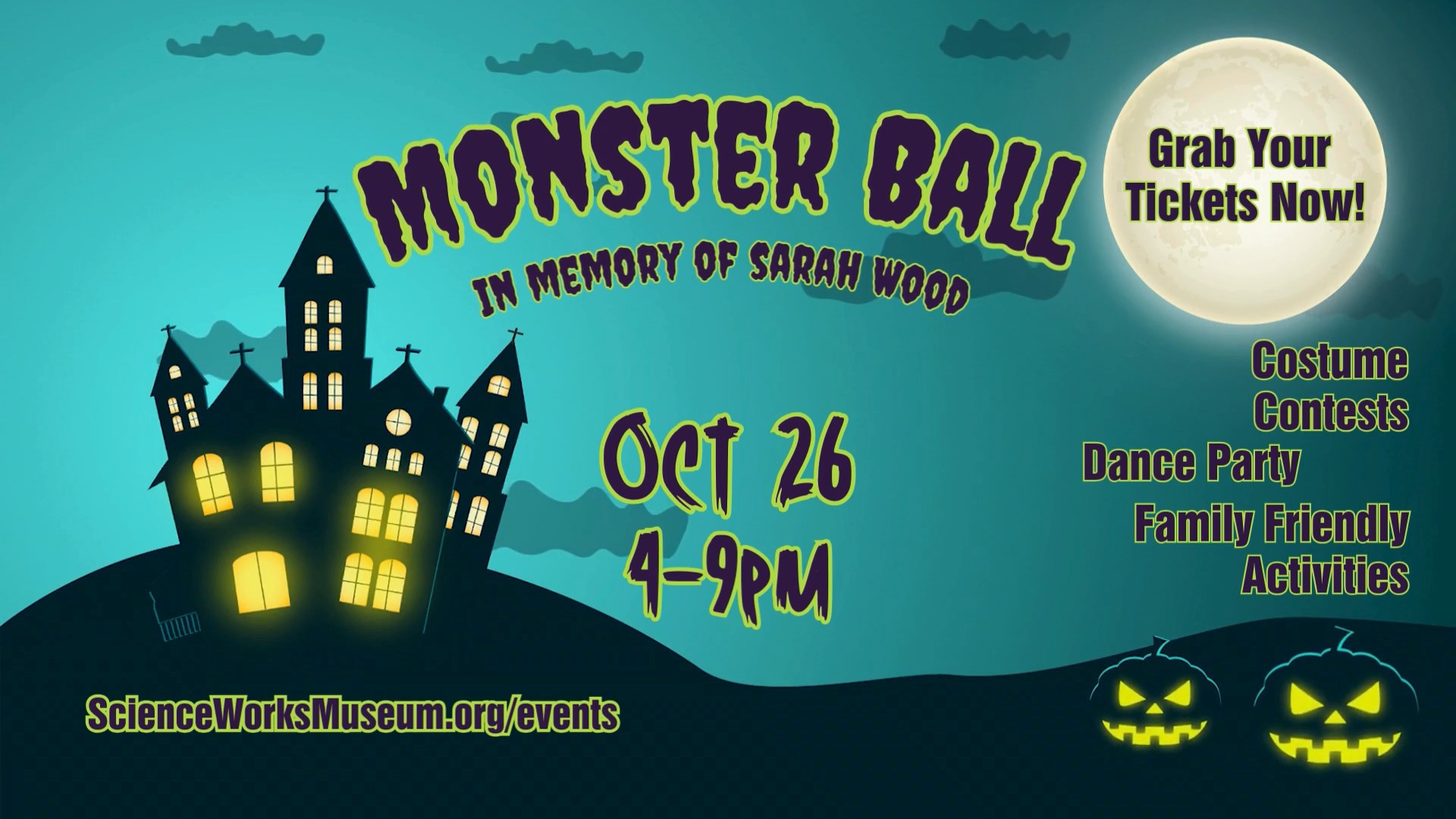 Monster Ball Fundraiser - October 26th 4 pm - 9 pm