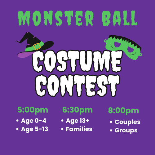 Monster Ball Costume Contest Schedule